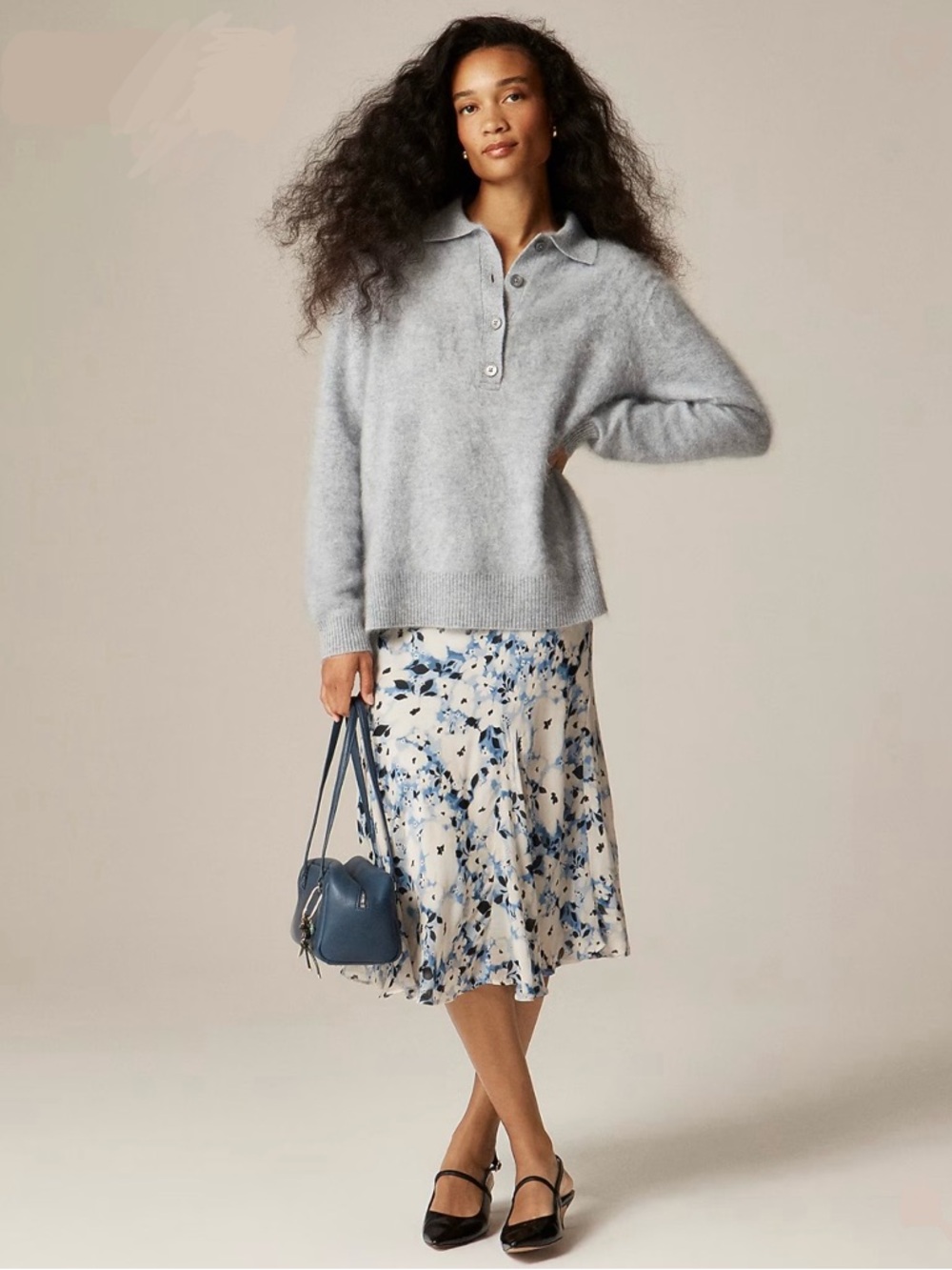J.Crew Brushed cashmere rugby sweater - Picture 2 of 4